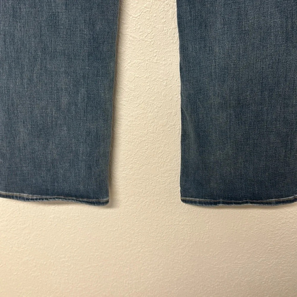 Daze Far Out Urban Outfitters High Rise Flare Jean Blue Medium Wash 32 - Picture 9 of 16
